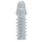 Прозрачная насадка с шишечками и шипами - 13,5 см. - Toyfa Basic - в Кисловодске купить с доставкой