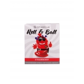 Стимулирующий презерватив-насадка Roll   Ball Strawberry - Sitabella - купить с доставкой в Кисловодске