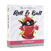 Стимулирующий презерватив-насадка Roll   Ball Raspberry - Sitabella - купить с доставкой в Кисловодске