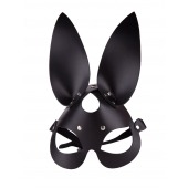 Чёрная кожаная маска с длинными ушками - Sitabella - купить с доставкой в Кисловодске