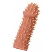 Телесная насадка на фаллос с имитацией шипов KOKOS Extreme Sleeve 07 - 14,7 см. - KOKOS - в Кисловодске купить с доставкой