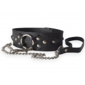 Широкий кожаный ошейник в готическом стиле - Sitabella - купить с доставкой в Кисловодске