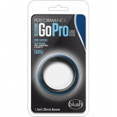 Черно-синее эрекционное кольцо Silicone Go Pro Cock Ring - Blush Novelties - в Кисловодске купить с доставкой