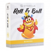 Стимулирующий презерватив-насадка Roll   Ball Banana - Sitabella - купить с доставкой в Кисловодске