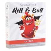 Стимулирующий презерватив-насадка Roll   Ball Cherry - Sitabella - купить с доставкой в Кисловодске
