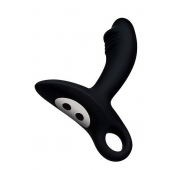 Черный силиконовый анальный вибромассажер Erokey - Erokay - в Кисловодске купить с доставкой