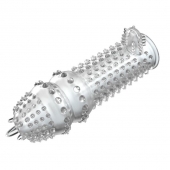Закрытая прозрачная насадка Crystal sleeve - 14,2 см. - Erowoman-Eroman - в Кисловодске купить с доставкой