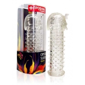 Закрытая прозрачная насадка на пенис Crystal Sleeve Faraon - 13,5 см. - Erowoman-Eroman - в Кисловодске купить с доставкой