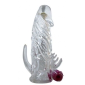 Закрытая прозрачная вибронасадка на пенис Crystal Sleeve Vibe - Erowoman-Eroman - в Кисловодске купить с доставкой