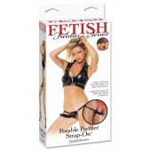 Черный податливый страпон Posable Partner Strap-On - 17,8 см. - Pipedream - купить с доставкой в Кисловодске