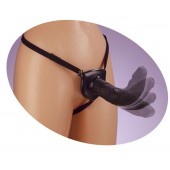 Черный податливый страпон Posable Partner Strap-On - 17,8 см. - Pipedream - купить с доставкой в Кисловодске