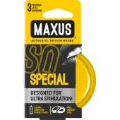 Презервативы с точками и рёбрами в железном кейсе MAXUS Special - 3 шт. - Maxus - купить с доставкой в Кисловодске