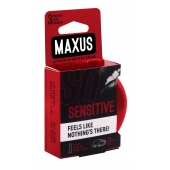 Ультратонкие презервативы в железном кейсе MAXUS Sensitive - 3 шт. - Maxus - купить с доставкой в Кисловодске