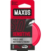 Ультратонкие презервативы в железном кейсе MAXUS Sensitive - 3 шт. - Maxus - купить с доставкой в Кисловодске
