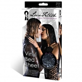 Черная виниловая ткань-простынь для эротических игр - Lux Fetish - купить с доставкой в Кисловодске