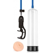 Прозрачная вакуумная помпа Sex Expert с насадкой-вагиной - Sex Expert - в Кисловодске купить с доставкой