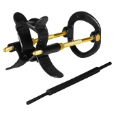 Черно-золотистый экстендер для пениса Sex Expert - Sex Expert - в Кисловодске купить с доставкой