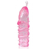 Закрытая рельефная насадка Crystal sleeve snakes в виде змеи с усиками - 14 см. - Erowoman-Eroman - в Кисловодске купить с доставкой