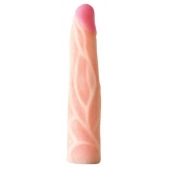 Телесная насадка с венками на Harness с коннектором GREEN LINE - 18 см. - LOVETOY (А-Полимер) - купить с доставкой в Кисловодске