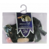 Черный пояс-трусики с двумя насадками Soft-Dolli - 16,5 и 10,5 см. - LOVETOY (А-Полимер) - купить с доставкой в Кисловодске