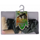 Черный пояс-трусики с двумя насадками  Экзотик-Linda  - 15,5 и 10,5 см. - LOVETOY (А-Полимер) - купить с доставкой в Кисловодске