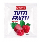Пробник гель-смазки Tutti-frutti с малиновым вкусом - 4 гр. - Биоритм - купить с доставкой в Кисловодске