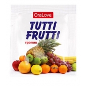 Пробник гель-смазки Tutti-frutti со вкусом тропических фруктов - 4 гр. - Биоритм - купить с доставкой в Кисловодске