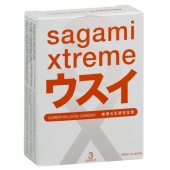 Ультратонкие презервативы Sagami Xtreme SUPERTHIN - 3 шт. - Sagami - купить с доставкой в Кисловодске