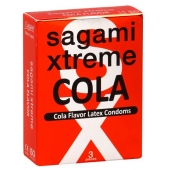Ароматизированные презервативы Sagami Xtreme COLA - 3 шт. - Sagami - купить с доставкой в Кисловодске