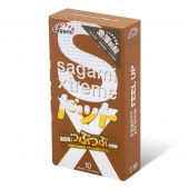 Презервативы Sagami Xtreme FEEL UP с точечной текстурой и линиями прилегания - 10 шт. - Sagami - купить с доставкой в Кисловодске