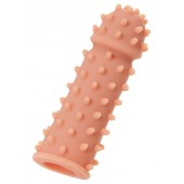 Телесная реалистичная насадка KOKOS Extreme Sleeve 03 с дополнительной стимуляцией - 12,7 см. - KOKOS - в Кисловодске купить с доставкой