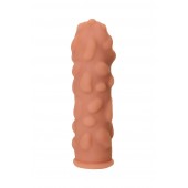 Телесная реалистичная насадка KOKOS Extreme Sleeve 11 с дополнительной стимуляцией - 12,7 см. - KOKOS - в Кисловодске купить с доставкой
