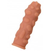 Телесная реалистичная насадка KOKOS Extreme Sleeve 11 с дополнительной стимуляцией - 12,7 см. - KOKOS - в Кисловодске купить с доставкой
