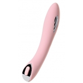 Розовый силиконовый вибратор с электростимуляцией TESLA G-POINT - 21 см. - ToyFa - купить с доставкой в Кисловодске