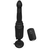 Черный вибромассажер с функцией поступательных движений Ass Thruster - Pipedream - купить с доставкой в Кисловодске