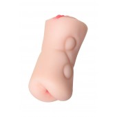 Телесный двусторонний мастурбатор Rich Fruit - вагина и анус - ToyFa - в Кисловодске купить с доставкой