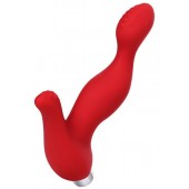 Красный силиконовый вибростимулятор простаты Proman - 12,5 см. - ToyFa - в Кисловодске купить с доставкой