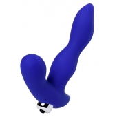 Синий силиконовый вибростимулятор простаты Stroman - 14,5 см. - ToyFa - в Кисловодске купить с доставкой