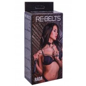 Черный поводок и чокер с кольцом Rada - Rebelts - купить с доставкой в Кисловодске