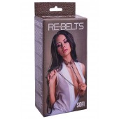 Коричневый поводок и чокер с кольцом Sofi - Rebelts - купить с доставкой в Кисловодске