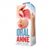Телесный мастурбатор-ротик с язычком Oral Anne - Blush Novelties - в Кисловодске купить с доставкой