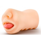 Телесный мастурбатор-ротик с язычком Oral Anne - Blush Novelties - в Кисловодске купить с доставкой