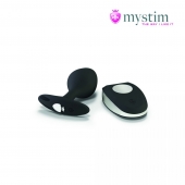 Черная пробка Mystim Rocking Vibe S с возможностью подключения к электростимулятору - 9,7 см. - MyStim - купить с доставкой в Кисловодске