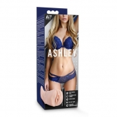 Телесный мастурбатор-вагина с вибропулей Ashley - Blush Novelties - в Кисловодске купить с доставкой