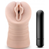 Телесный мастурбатор-вагина с вибропулей Ashley - Blush Novelties - в Кисловодске купить с доставкой
