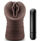 Коричневый мастурбатор-вагина Alexis - Blush Novelties - в Кисловодске купить с доставкой