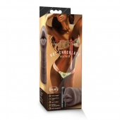 Коричневый мастурбатор-ротик Heather - Blush Novelties - в Кисловодске купить с доставкой