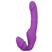 Фиолетовый безремневой вибрострапон DOUBLE DIPPER - Dream Toys - купить с доставкой в Кисловодске