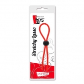 Красное эрекционное лассо с одной бусиной-утяжкой STRETCHY THIN LASSO - Dream Toys - в Кисловодске купить с доставкой