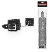 Черные оковы на металлических карабинах - Notabu - купить с доставкой в Кисловодске